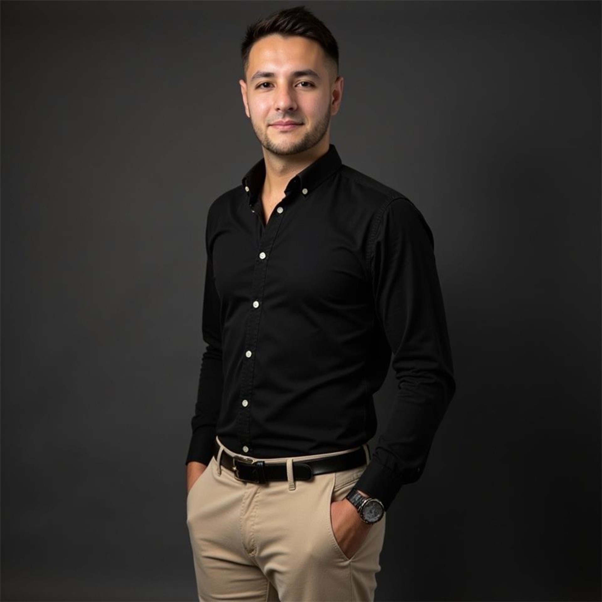 Tarek Kremm lacht in die Kamera